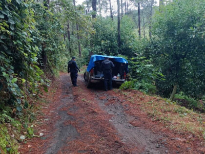 Uruapan Police carry out a raid. (Credit: City of Uruapan)