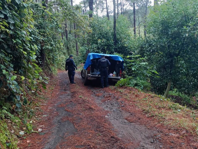 Uruapan Police carry out a raid. (Credit: City of Uruapan)