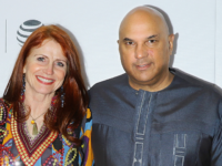 NEW YORK, NY - APRIL 16: (L-R) Producers Abigail Disney, Jodie Evans and Roy Singham atten